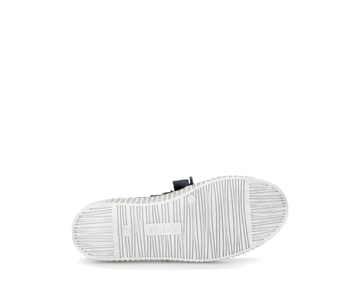 Gabor Damen  Sneaker Low Blau - Materialmix Leder