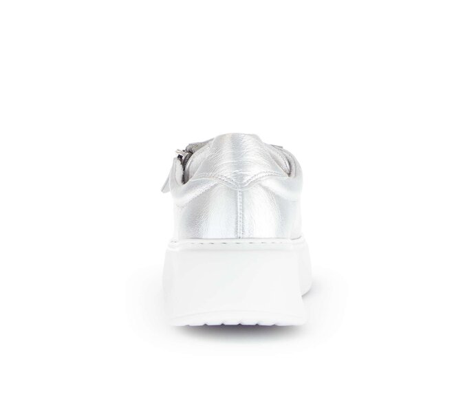 Gabor Damen  Sneaker Low Silber - Effektleder