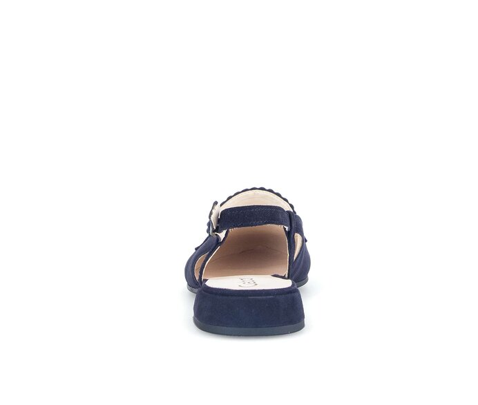 Gabor Damen  Slingpumps Blau - Rauleder