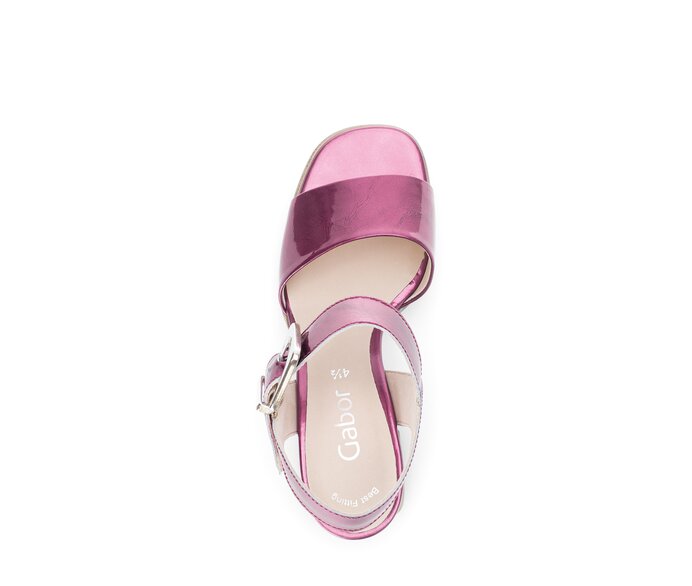 Gabor Damen  Plateau Sandale Pink - Lederimitat