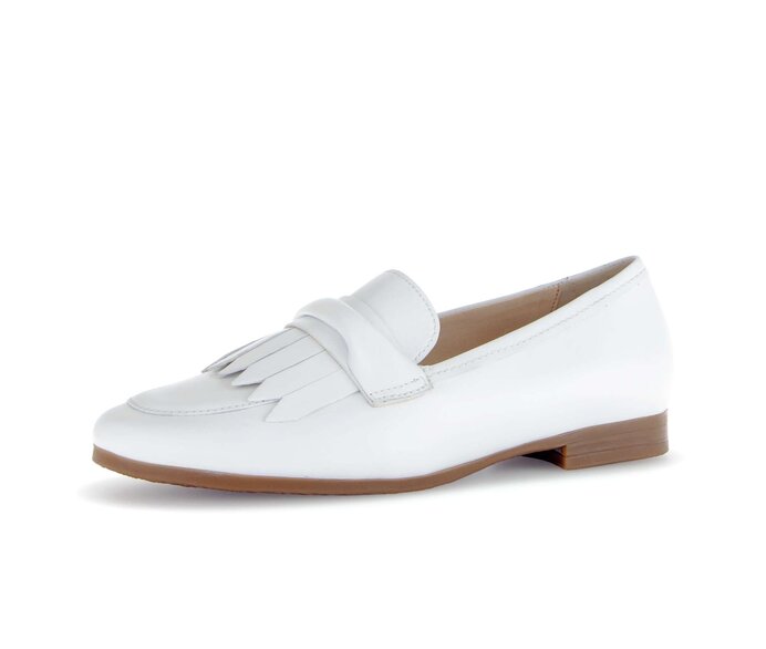 Gabor Damen  Slipper Weiß - Glattleder