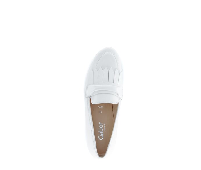 Gabor Damen  Slipper Weiß - Glattleder