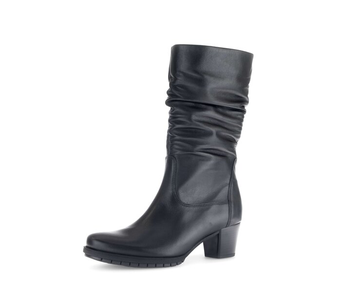 Gabor Damen  Sportliche Stiefelette Schwarz - Glattleder