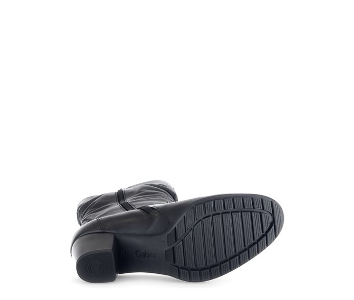Gabor Damen  Sportliche Stiefelette Schwarz - Glattleder