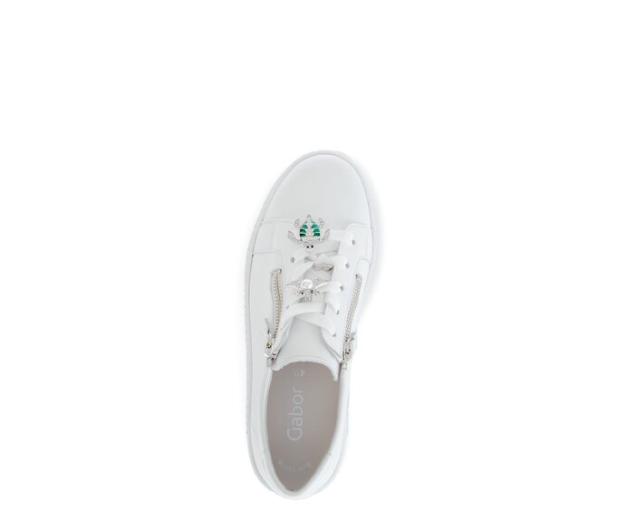 Gabor Damen  Sneaker Low Weiß - Glattleder