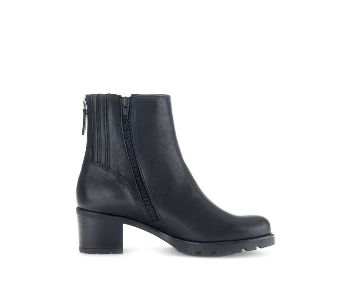 Gabor Damen  Sportliche Stiefelette Schwarz - Glattleder