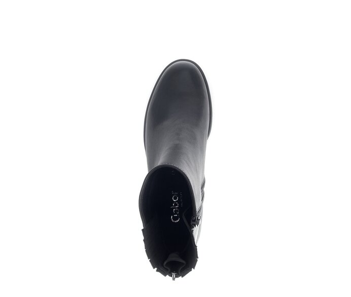 Gabor Damen  Sportliche Stiefelette Schwarz - Glattleder