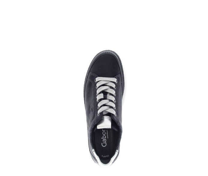 Gabor Damen  Sneaker Low Blau - Materialmix Leder/Lederimitat