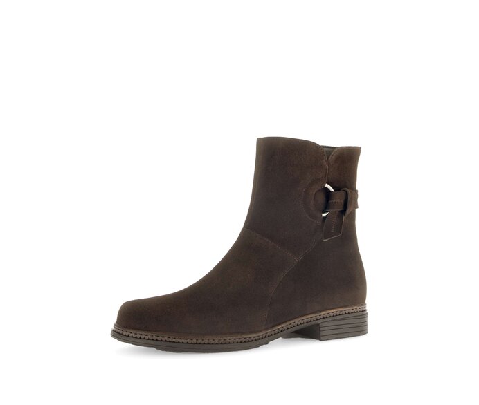 Gabor Damen  Elegante Stiefelette Braun - Rauleder