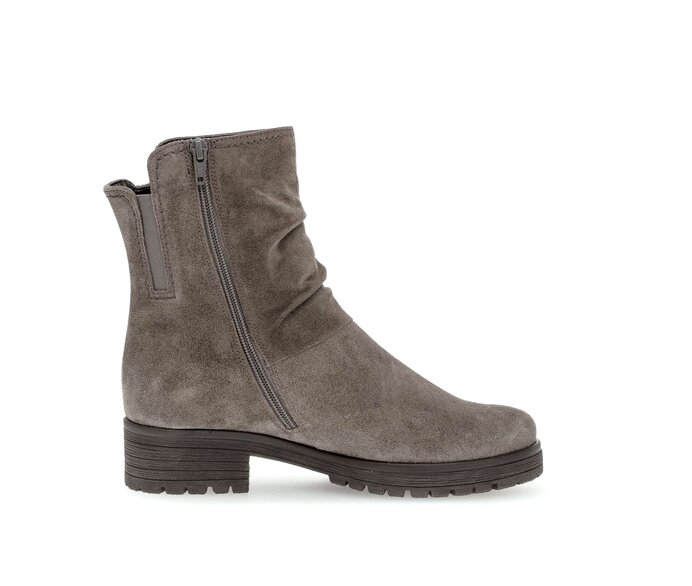Gabor Damen  Sportliche Stiefelette Grau - Rauleder