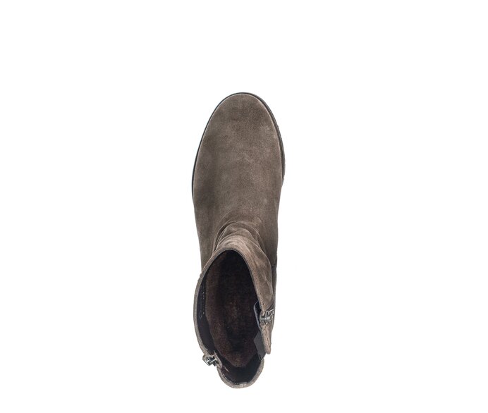 Gabor Damen  Sportliche Stiefelette Grau - Rauleder