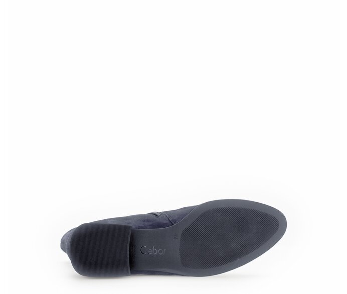 Gabor Damen  Elegante Stiefelette Blau - Rauleder