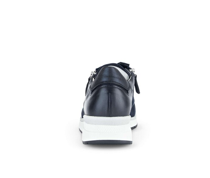 Gabor Damen  Sneaker Low Blau - Materialmix Leder/Lederimitat