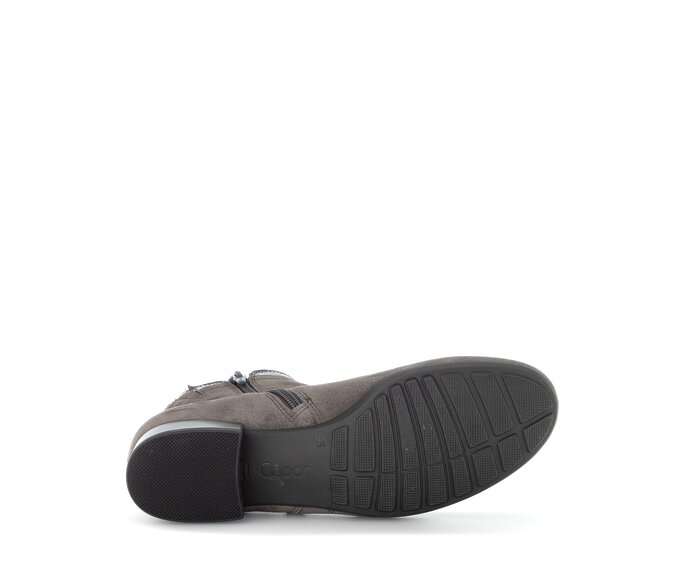 Gabor Damen  Sportliche Stiefelette Grau - Materialmix Leder