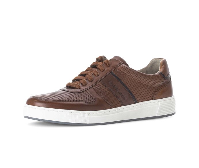 Pius Gabor Herren Sneaker Low Braun - Glattleder