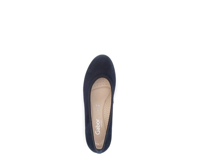 Gabor Damen  Keilpumps Blau - Rauleder
