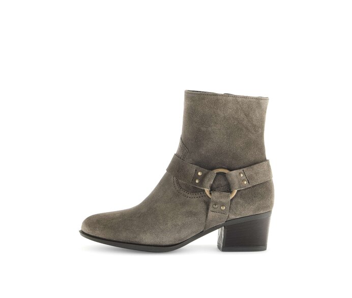 Gabor Damen Cowboy Boots Grau - Rauleder