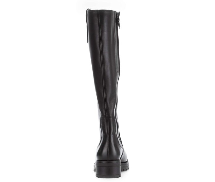 Gabor Damen  Sportlicher Stiefel Schwarz - Glattleder