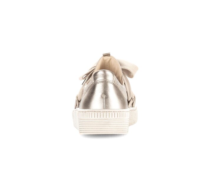 Gabor Damen  Sneaker Low Gold - Materialmix Leder/Lederimitat