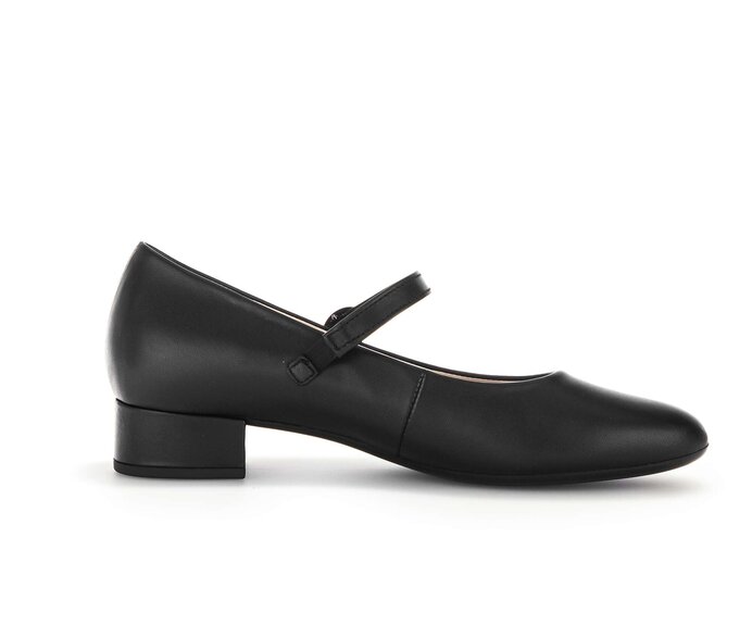 Gabor Damen  Spangenpumps Schwarz - Glattleder