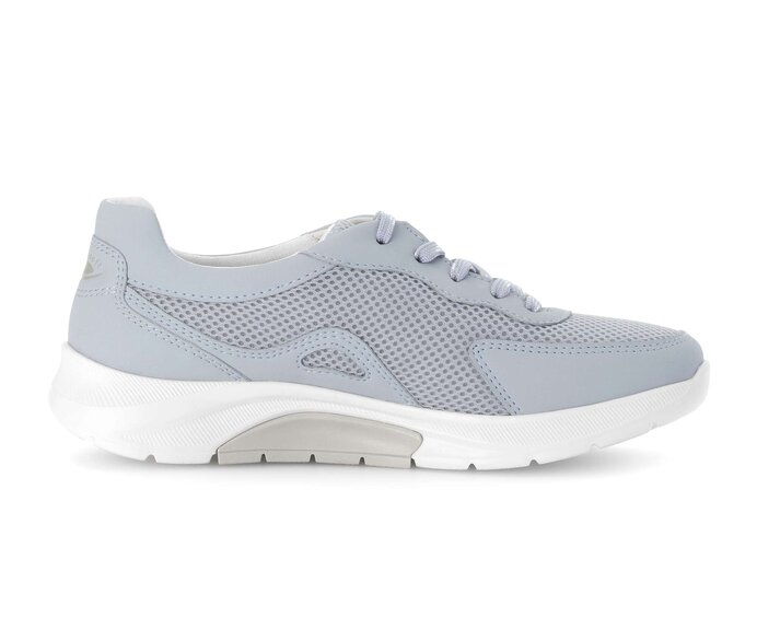 Gabor Damen  Sneaker Low Blau - Materialmix Lederimitat
