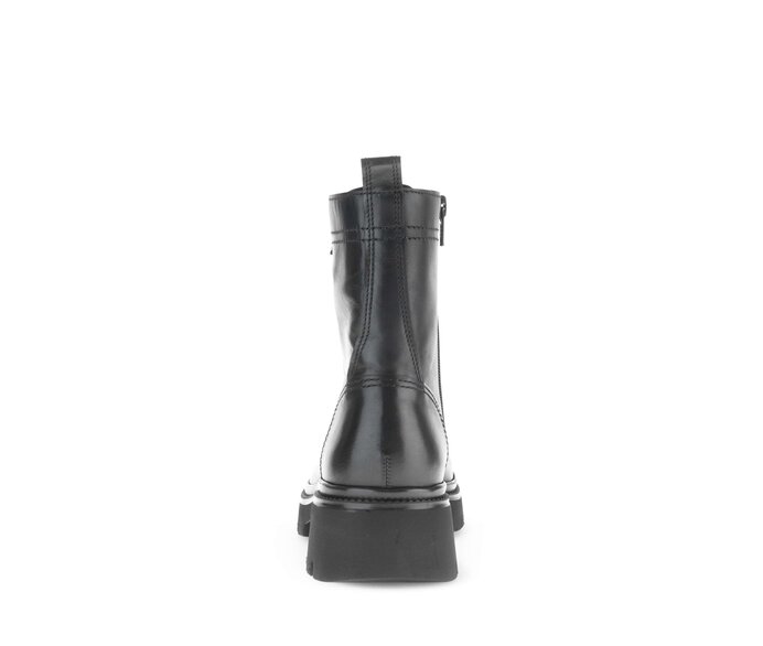 Gabor Damen  Schnürstiefelette Schwarz - Glattleder