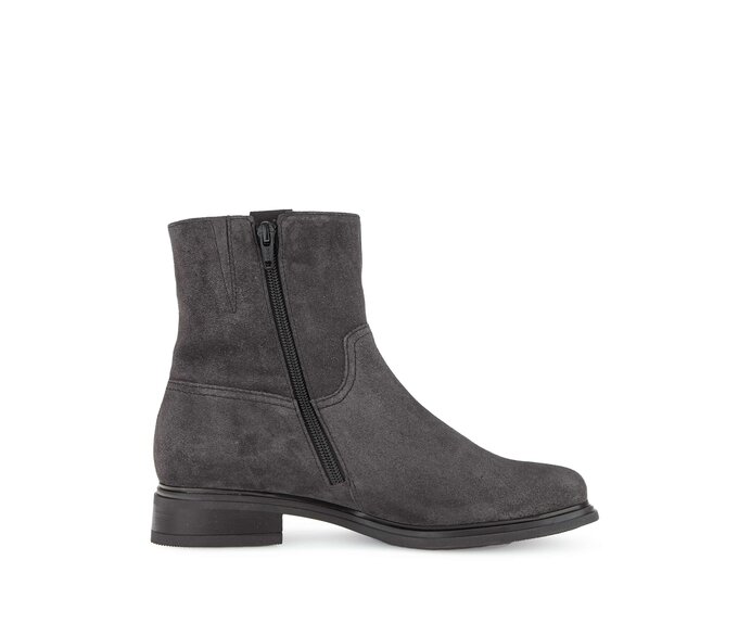 Gabor Damen  Elegante Stiefelette Grau - Rauleder