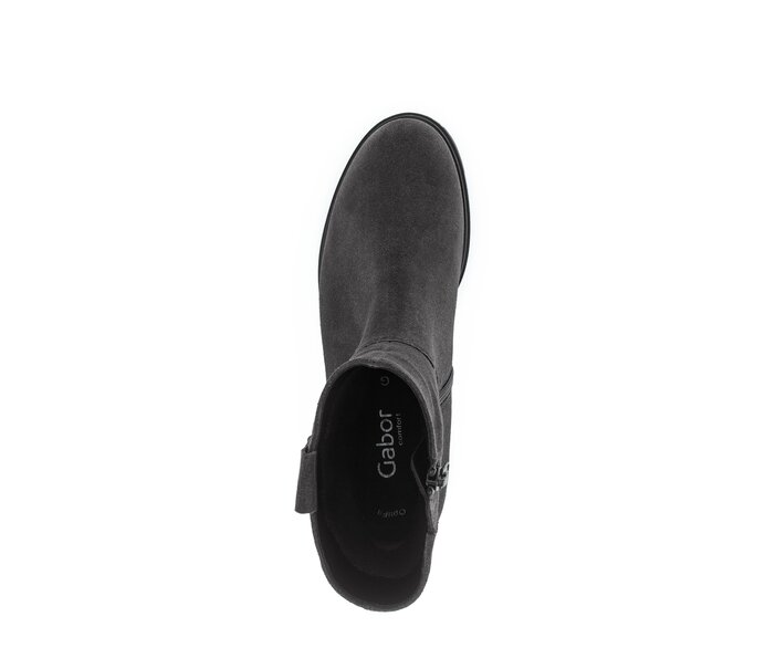 Gabor Damen  Elegante Stiefelette Grau - Rauleder