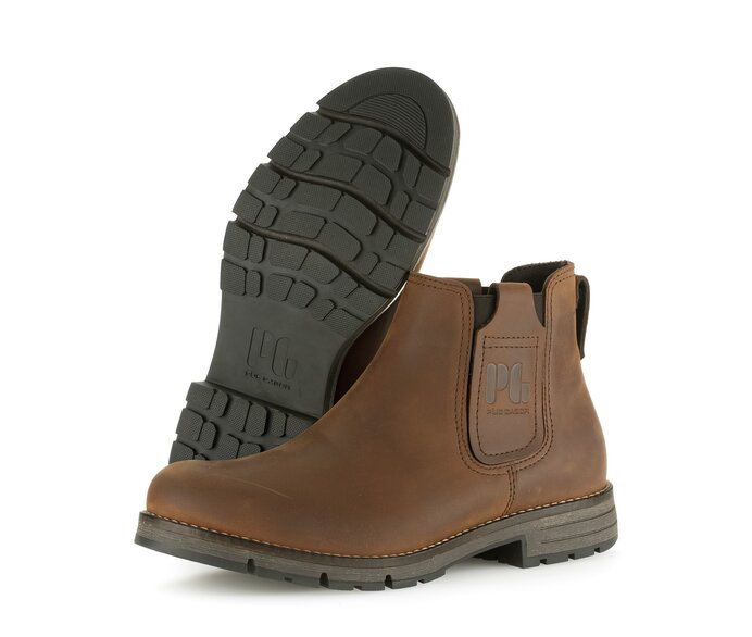 Pius Gabor Herren Chelsea Boot Braun - Fettleder