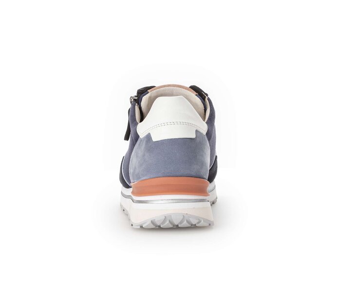 Gabor Damen  Sneaker Low Blau - Materialmix Leder