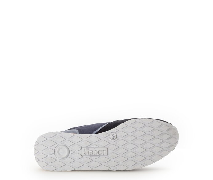 Gabor Damen  Sneaker Low Blau - Materialmix Leder