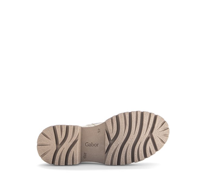 Gabor Damen  Schnürstiefelette Beige - Glattleder