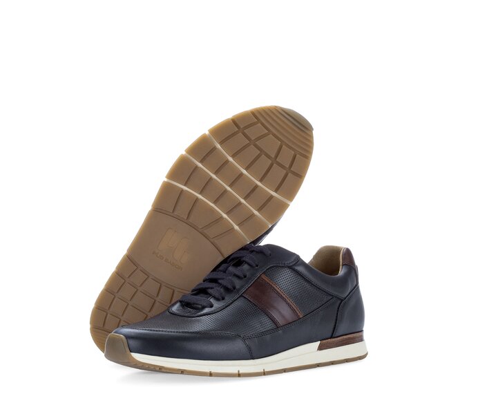 Pius Gabor Herren Sneaker Low Blau - Glattleder