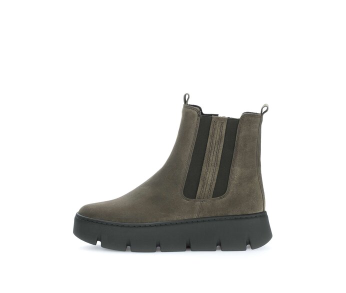 Gabor Damen Chelsea Boot Grün - Rauleder