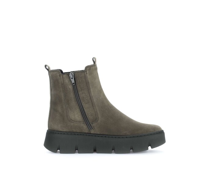 Gabor Damen  Chelsea Boot Grün - Rauleder
