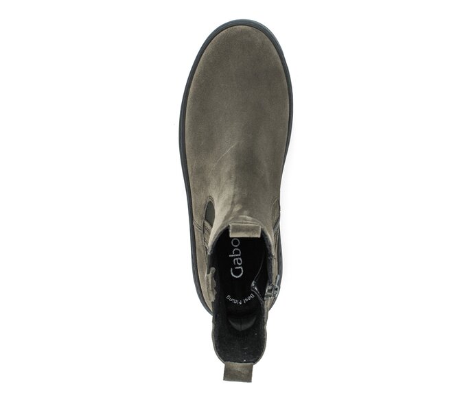Gabor Damen  Chelsea Boot Grün - Rauleder