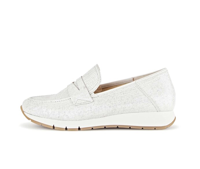 Gabor Damen Slipper Gold - Leder Reptiloptik
