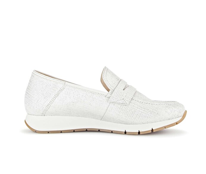 Gabor Damen  Slipper Gold - Leder Reptiloptik