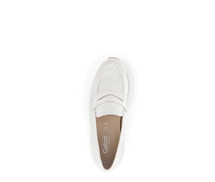 Gabor Damen  Slipper Gold - Leder Reptiloptik