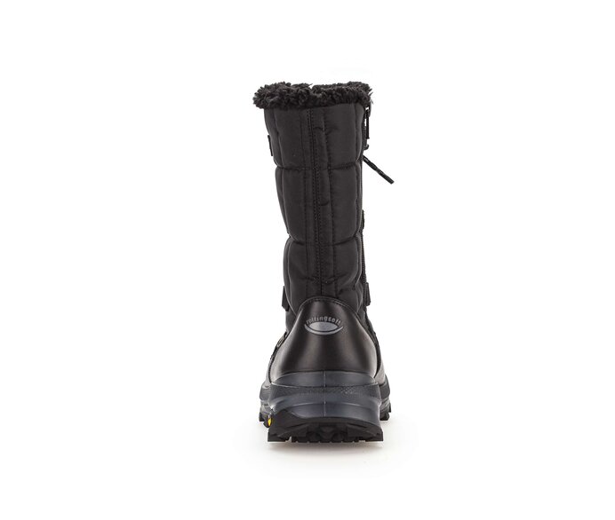 Gabor Damen  Winterstiefelette Schwarz - Materialmix Leder/Lederimitat