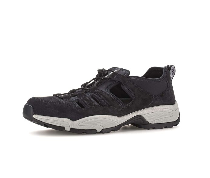 Pius Gabor Herren Sneaker Low Blau - Materialmix Leder/Textil