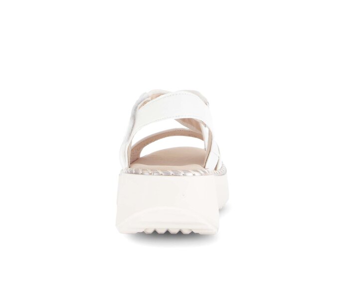 Gabor Damen  Plateau Sandale Creme - Glattleder