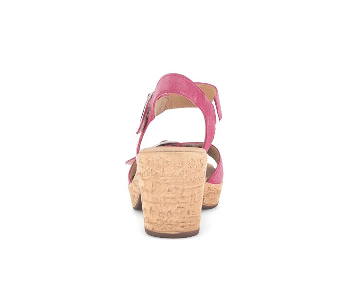 Gabor Damen  Riemchensandale Pink - Rauleder