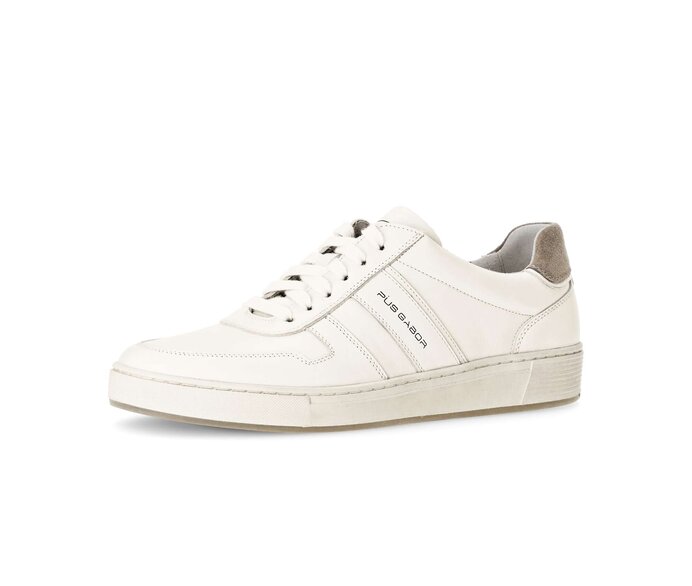 Pius Gabor Herren Sneaker Low Weiß - Glattleder