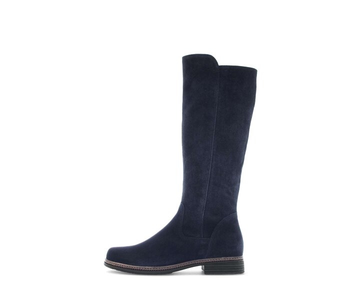 Gabor Damen Eleganter Stiefel Blau - Rauleder