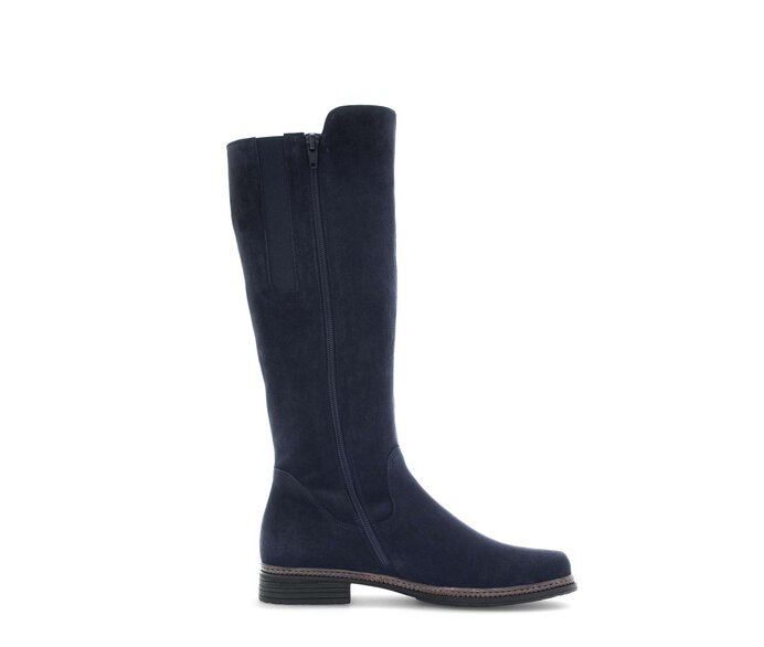 Gabor Damen  Eleganter Stiefel Blau - Rauleder