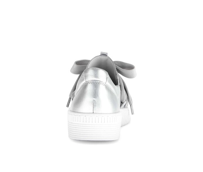 Gabor Damen  Sneaker Low Silber - Effektleder