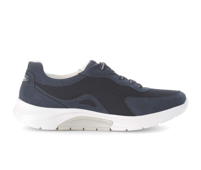 Gabor Damen  Sneaker Low Blau - Materialmix Lederimitat