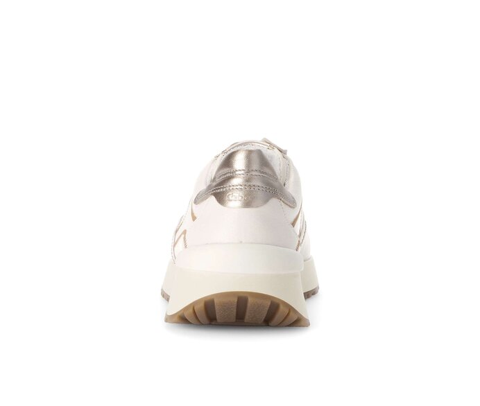 Gabor Damen  Sneaker Low Creme - Materialmix Leder