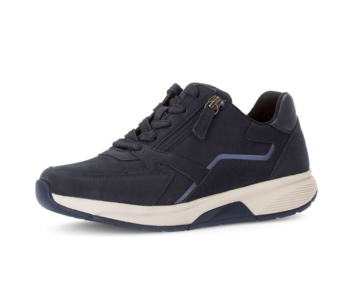 Gabor Damen  Sneaker Low Blau - Rauleder